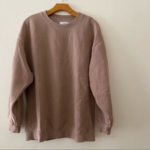 TNA aritzia sweatshirt in stone mauve color